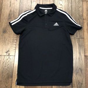 Adidas Boys golf shirt with collar. Size L youth